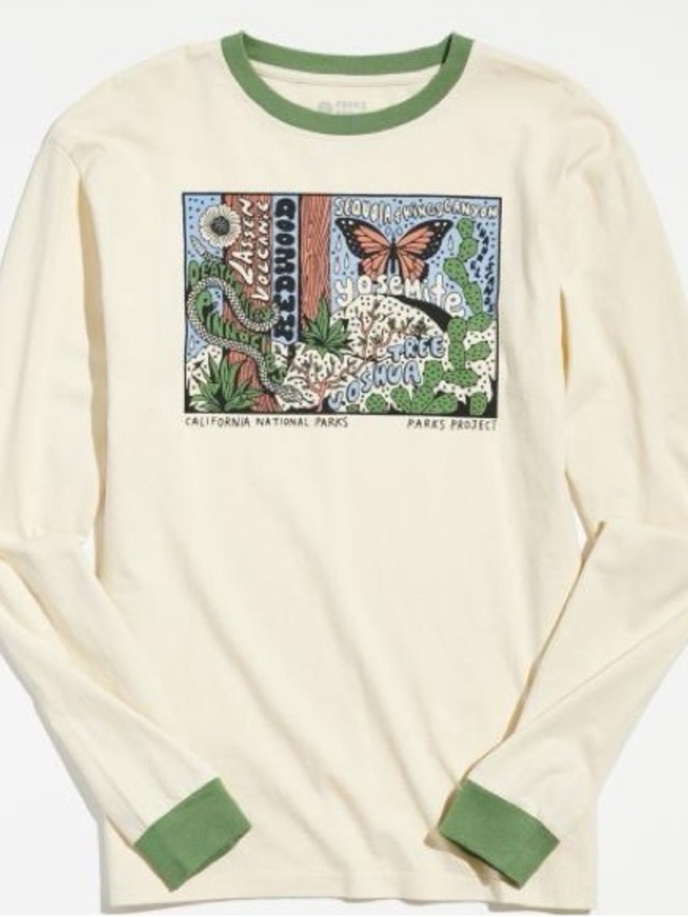 NWOT Parks Project California Snapshot Long-Sleeve T-Shirt Size XL